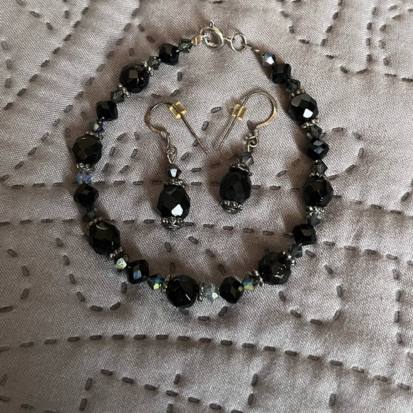 Marcia Fossey - historical bead bracelet and earring set - Picture 3 of 5